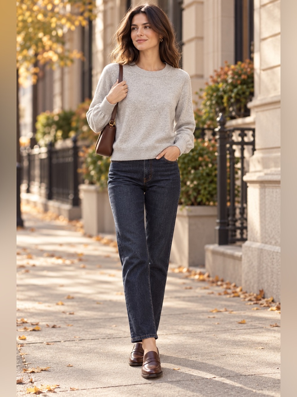 Everlane 100% Cashmere Heather Gray Crewneck Sweater Size S